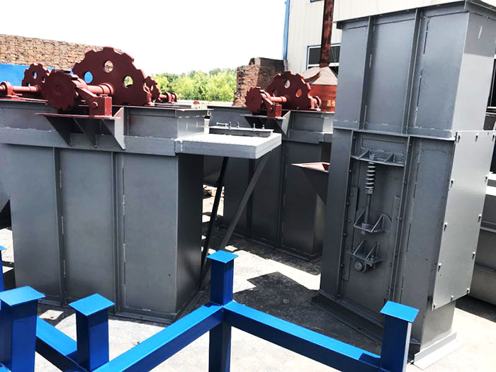 環鏈斗提機-顆粒粉末TH環鏈斗式提升機-廠家介紹安裝要求(th型圓環鏈斗提機)